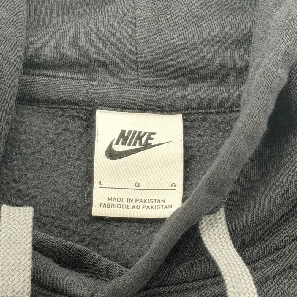 Nike Sportswear Hoodie Mens Large Black Just Do It Pullover Sweatshirt DD6218